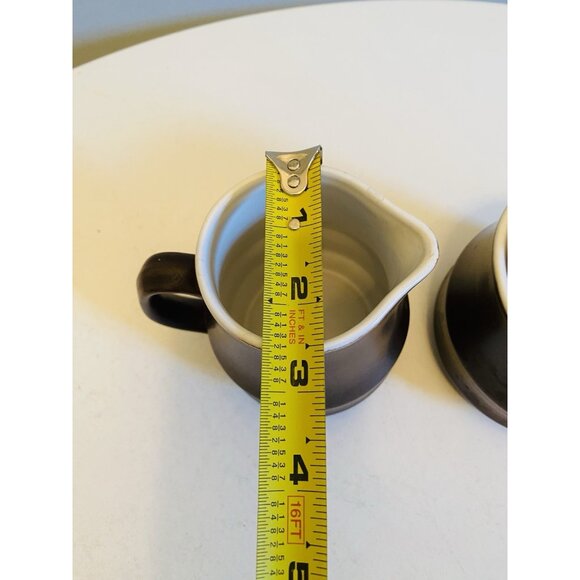 Vintage Casual Ceram Regency Stoneware Creamer and Sugar Bowl - Picture 12 of 13